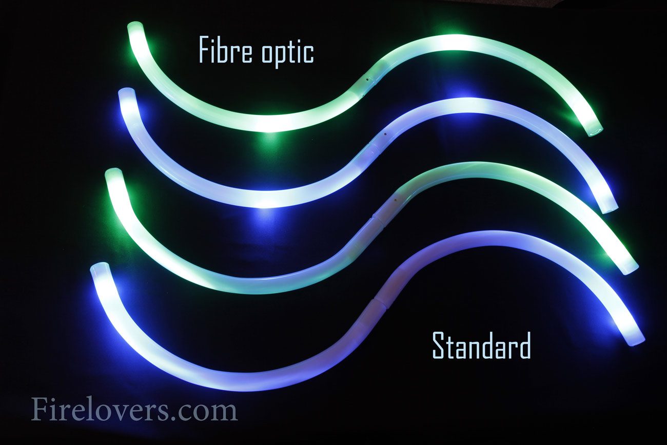 Led S-Staff S Staff Buugeng Fibre Optic Lightup And Juggle