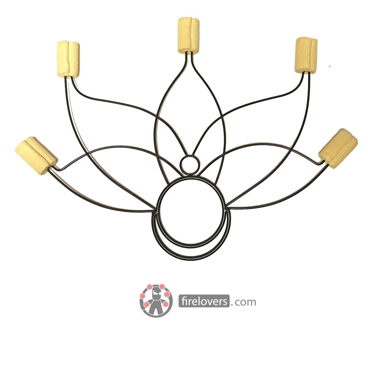Fire Fan Lotus Light 5 Fingers Firelovers - Pair