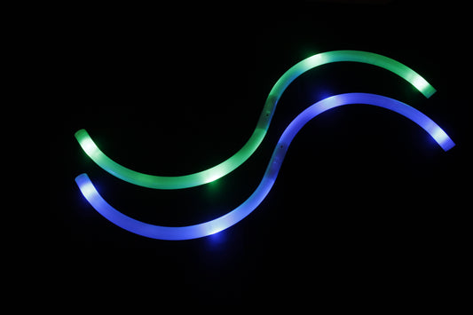 Led S-Staff S Staff Buugeng Fibre Optic Lightup And Juggle