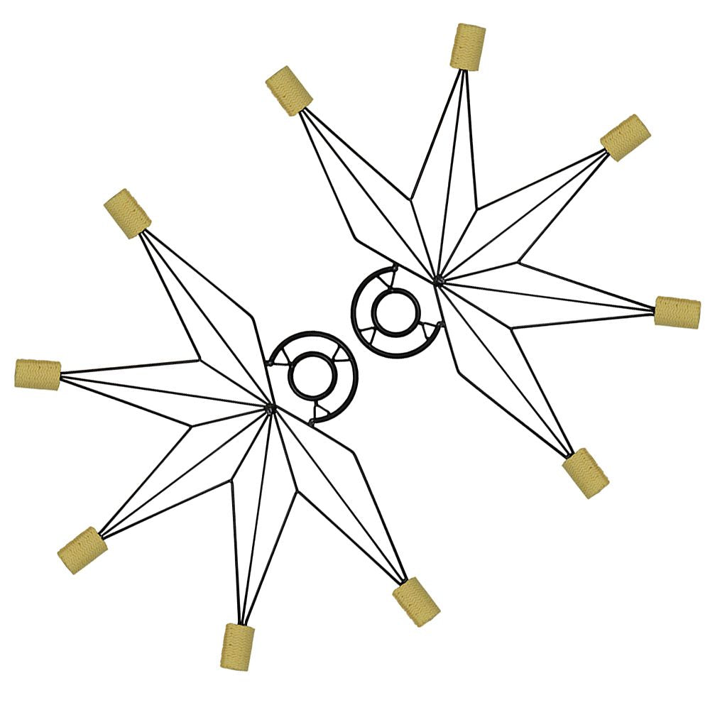 Fire Fans Star - Pair