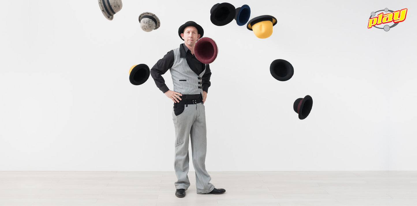 Tumbler Juggling Manipulation Hat