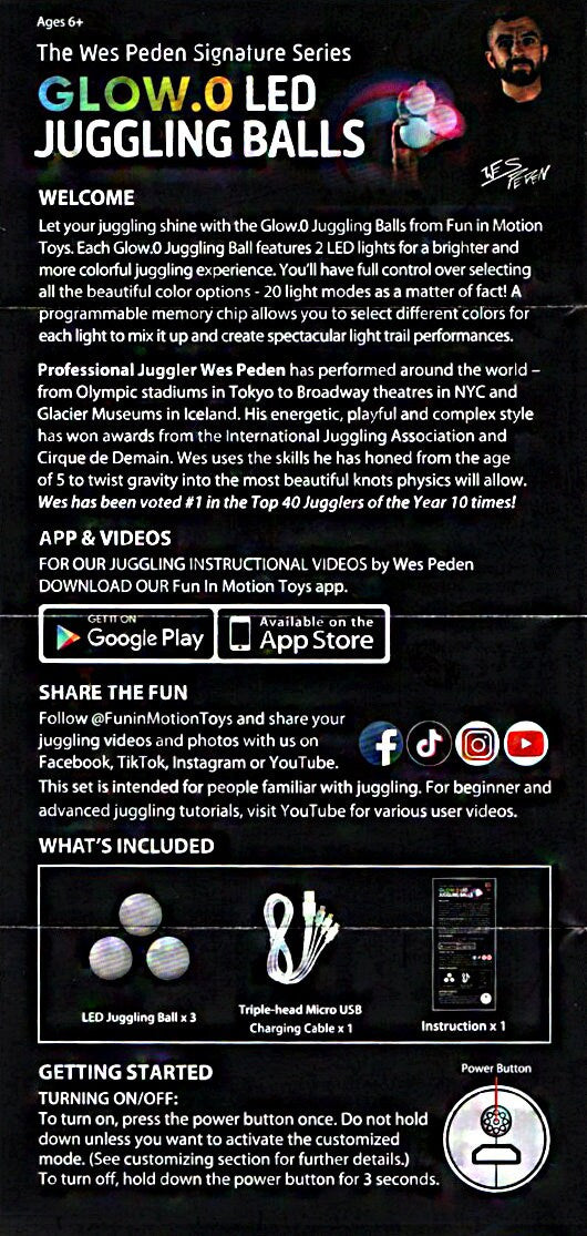 Svítící míčky Wes Peden