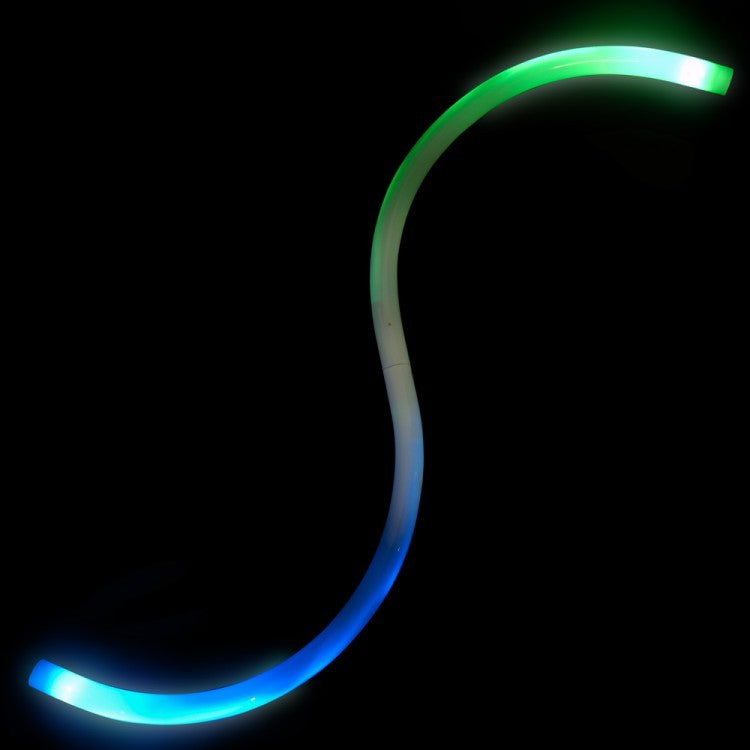 Led S-Staff S Staff Buugeng Fibre Optic Lightup And Juggle
