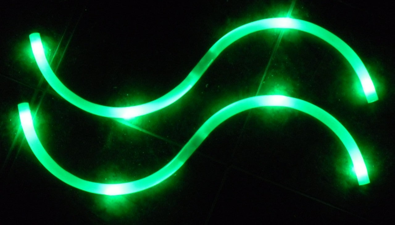 Led S-Staff S Staff Buugeng Fibre Optic Lightup And Juggle
