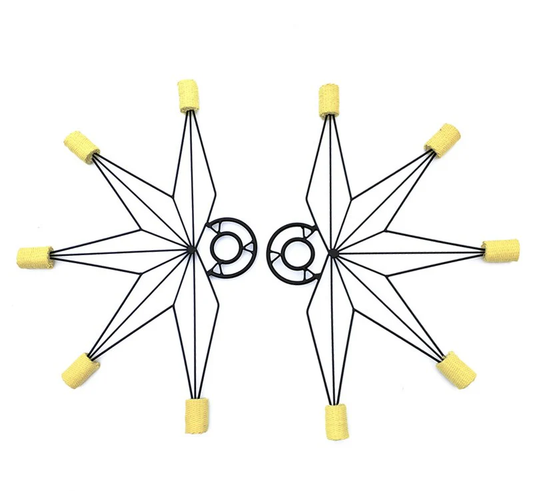 Fire Fans Star  - Pair