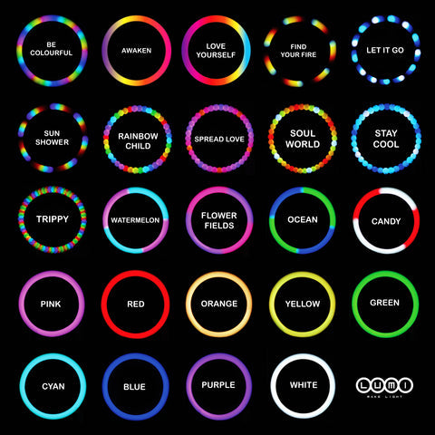 LED Dragonstaff heads 22mm - Lumi